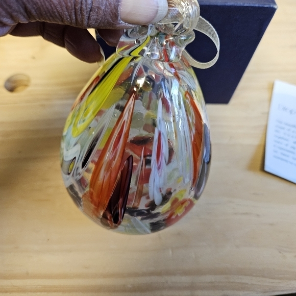 Hand-blown Colorful Water Droplet Glass Keepsake - Picture 4 of 7